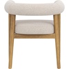 image:imageNathan James Demi Modern Dining Room Chair Barrel Back Dining Chair with Solid Wood Legs and Natural Flax Upholstery FlaxLight Brown Set of 2