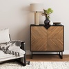 image:imageNathan James Enloe Storage Buffet Sideboard Free Standing Accent Cabinet for Hallway Entryway amp Theo 5Shelf Oak Wood Modern Bookcase Open Wall Mount Ladder Bookshelf