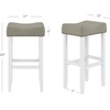 image:imageNathan James Harvey Rattan Bar Stool Bohemian Counter Height Stool with Woven Seagrass Seat Solid Wood Legs and Metal Footrest SeagrassBrushed BlackGrayWhite