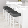 image:imageNathan James Harvey Rattan Bar Stool Bohemian Counter Height Stool with Woven Seagrass Seat Solid Wood Legs and Metal Footrest SeagrassBrushed GrayDark GrayWhite