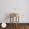 image:imageNathan James Harvey Rattan Bar Stool Bohemian Counter Height Stool with Woven Seagrass Seat Solid Wood Legs and Metal Footrest SeagrassBrushed GraySeagrassBrushed Gray