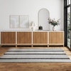 image:imageNathan James Jasper Boho Wooden Storage Cabinet with Doors Wood Sideboard or Living Room Storage Cabinet Modern Accent Cabinet Light BrownWarm Whitewarm Pine