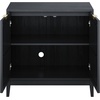 image:imageNathan James Jasper MidCentury Modern Wood TV Stand with Storage Entertainment Center for 65 TV with Fluted Door Details and Solid Wood Frame Black OakBlack OakGold