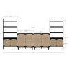 image:imageNathan James Kova Boho Rattan and Wood TV Wall Shelving Unit Accent Storage Cabinet in Black Wood and Rattan with Metal Frame and Cane Doors Black OakCaneBlack