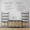 image:imageNathan James Kova Boho Rattan and Wood TV Wall Shelving Unit Accent Storage Cabinet in Black Wood and Rattan with Metal Frame and Cane Doors Black OakCaneBlack