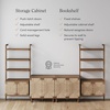 image:imageNathan James Kova Boho Rattan and Wood TV Wall Shelving Unit Accent Storage Cabinet in Black Wood and Rattan with Metal Frame and Cane Doors Black OakCaneDark Brown