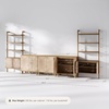 image:imageNathan James Kova Boho Rattan and Wood TV Wall Shelving Unit Accent Storage Cabinet in Black Wood and Rattan with Metal Frame and Cane Doors Black OakCaneLight Brown