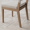 image:imageNathan James Linus Modern Upholstered Dining Chair with Solid Rubberwood Legs in a WireBrushed Light Brown Finish Natural FlaxBrownBrushed Light Brownflax