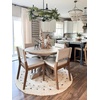 image:imageNathan James Linus Modern Upholstered Dining Chair with Solid Rubberwood Legs in a WireBrushed Light Brown Finish Natural FlaxBrownDark Brownlight Gray Linen