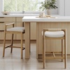 image:imageNathan James Jules 24 Upholstered Counter Stool with Low Profile Wood Back Light Brown