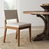 Dark Brown-light Gray Linen