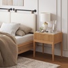 image:imageNathan James Jasper MidCentury Modern Storage Cabinet and Matching End Table Warm Pine and Natural Brown
