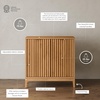 image:imageNathan James Jasper MidCentury Modern Storage Cabinet and Matching End Table Warm Pine and Natural Brown