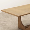 image:imageNathan James Solace Mid Century Modern Solid Wood Dining Table with Extension with 6 Seagrass Dining Chairs with Natural Flax Upholstery Light BrownLight BrownSeagrass