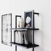 image:imageNathan James Theo 5Shelf Black Modern Bookcase Open Wall Mount Ladder Bookshelf with Industrial Metal FrameBlack