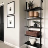 image:imageNathan James Theo 5Shelf Black Modern Bookcase Open Wall Mount Ladder Bookshelf with Industrial Metal FrameBlack