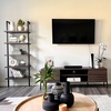 image:imageNathan James Theo 5Shelf Black Modern Bookcase Open Wall Mount Ladder Bookshelf with Industrial Metal FrameNutmegMatte Black