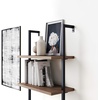 image:imageNathan James Theo 5Shelf Black Modern Bookcase Open Wall Mount Ladder Bookshelf with Industrial Metal FrameOakMatte Black