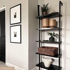 image:imageNathan James Theo 5Shelf Black Modern Bookcase Open Wall Mount Ladder Bookshelf with Industrial Metal FrameTheo Black