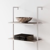 image:imageNathan James Theo 5Shelf Black Modern Bookcase Open Wall Mount Ladder Bookshelf with Industrial Metal FrameTheo Gray Oak WoodWhite