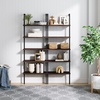 image:imageNathan James Theo 5Shelf Black Modern Bookcase Open Wall Mount Ladder Bookshelf with Industrial Metal FrameTheo NutmegBlack