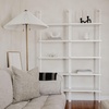 image:imageNathan James Theo 5Shelf Black Modern Bookcase Open Wall Mount Ladder Bookshelf with Industrial Metal FrameTheo White
