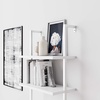 image:imageNathan James Theo 5Shelf Black Modern Bookcase Open Wall Mount Ladder Bookshelf with Industrial Metal FrameTheo White