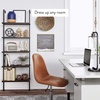 image:imageNathan James Theo 5Shelf Black Modern Bookcase Open Wall Mount Ladder Bookshelf with Industrial Metal FrameWalnutMatte Black