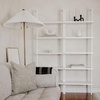 image:imageNathan James Theo 5Shelf Black Modern Bookcase Open Wall Mount Ladder Bookshelf with Industrial Metal FrameWhite