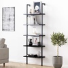 image:imageNathan James Boho Modern Storage Cabinet amp 5Shelf Industrial Bookcase Bundle  Black OakCane amp Black Metal