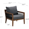 image:imageNathan James Twila Boho Outdoor Loveseat for Porch or Patio with Rattan Arms Outdoor Sofa with Solid Wood Frame Linen WhiteFreya BlackDark Brown