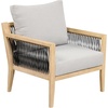 image:imageNathan James Twila Boho Outdoor Loveseat for Porch or Patio with Rattan Arms Outdoor Sofa with Solid Wood Frame Linen WhiteFreya Gray