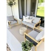 image:imageNathan James Twila Boho Outdoor Loveseat for Porch or Patio with Rattan Arms Outdoor Sofa with Solid Wood Frame Linen WhiteFreya Gray