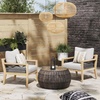 image:imageNathan James Twila Boho Outdoor Loveseat for Porch or Patio with Rattan Arms Outdoor Sofa with Solid Wood Frame Linen WhiteFreya Gray