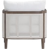image:imageNathan James Twila Boho Outdoor Loveseat for Porch or Patio with Rattan Arms Outdoor Sofa with Solid Wood Frame Linen WhiteGraphitewhitelinen White