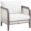 image:imageNathan James Twila Boho Outdoor Loveseat for Porch or Patio with Rattan Arms Outdoor Sofa with Solid Wood Frame Linen WhiteGraphitewhitelinen White