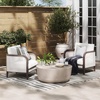 image:imageNathan James Twila Boho Outdoor Loveseat for Porch or Patio with Rattan Arms Outdoor Sofa with Solid Wood Frame Linen WhiteGraphitewhitelinen White