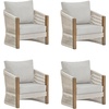 image:imageNathan James Twila Boho Outdoor Loveseat for Porch or Patio with Rattan Arms Outdoor Sofa with Solid Wood Frame Linen WhiteJagger Gray