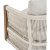 image:imageNathan James Twila Boho Outdoor Loveseat for Porch or Patio with Rattan Arms Outdoor Sofa with Solid Wood Frame Linen WhiteJagger Gray