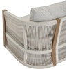 image:imageNathan James Twila Boho Outdoor Loveseat for Porch or Patio with Rattan Arms Outdoor Sofa with Solid Wood Frame Linen WhiteJagger Gray