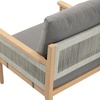 image:imageNathan James Twila Boho Outdoor Loveseat for Porch or Patio with Rattan Arms Outdoor Sofa with Solid Wood Frame Linen WhiteKayden Medium GrayLight Brown