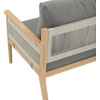 image:imageNathan James Twila Boho Outdoor Loveseat for Porch or Patio with Rattan Arms Outdoor Sofa with Solid Wood Frame Linen WhiteKayden Medium GrayLight Brown