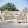 image:imageNathan James Twila Boho Outdoor Loveseat for Porch or Patio with Rattan Arms Outdoor Sofa with Solid Wood Frame Linen WhiteKayden WhiteLight Brown