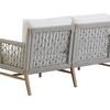 image:imageNathan James Twila Boho Outdoor Loveseat for Porch or Patio with Rattan Arms Outdoor Sofa with Solid Wood Frame Linen WhiteLuciano Gray