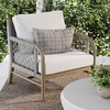 image:imageNathan James Twila Boho Outdoor Loveseat for Porch or Patio with Rattan Arms Outdoor Sofa with Solid Wood Frame Linen WhiteLuciano Gray