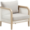 image:imageNathan James Twila Boho Outdoor Loveseat for Porch or Patio with Rattan Arms Outdoor Sofa with Solid Wood Frame Linen WhiteTwila GrayLight Brown
