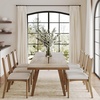 image:imageNathan James Andy Mid Century Modern Dining Set Extendable 8Seater Dining Table Set with 4 Upholstered Dining Chairs Brushed BlackBohemian