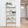 image:imageNathan James Beacon 5 Tier Bookshelf Wall Mounted Bookcase Solid Wood Bookshelf in Wire Brushed Finish Boho Rustic Bookcase Set of 2
