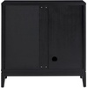 image:imageNathan James Jasper Wood Modern Sideboard Accent Storage Cabinet TV Stand with Fluted Doors for Kitchen or Living Room Warm Pine Set of 3Black Oak