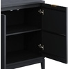 image:imageNathan James Jasper Wood Modern Sideboard Accent Storage Cabinet TV Stand with Fluted Doors for Kitchen or Living Room Warm Pine Set of 3Black Oak